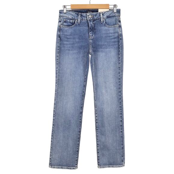 NWT NYDJ Marilyn Straight Leg Mid-Rise Stretch Denim Jeans In Atmosphere Size 4 - Picture 1 of 10